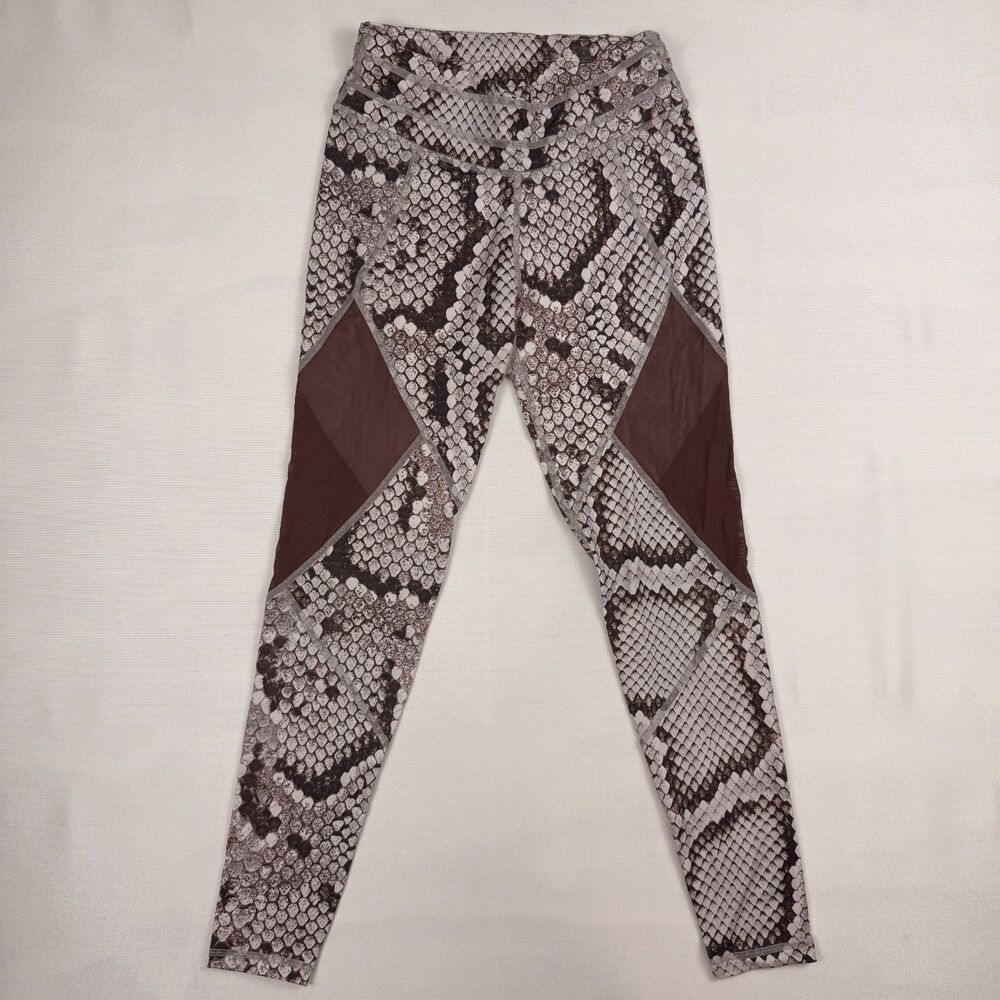 Varley Walnut Leggings in Blush Snake Small